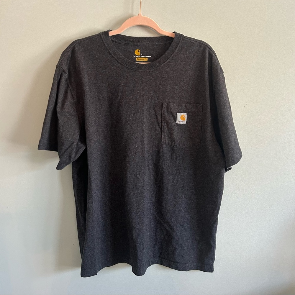 Carhartt Charcoal Gray Pocket Tee